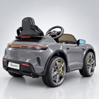 Porsche Taycan électrique enfant grise – vue arrière