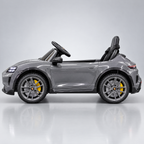 Porsche Taycan électrique enfant grise – vue de profil