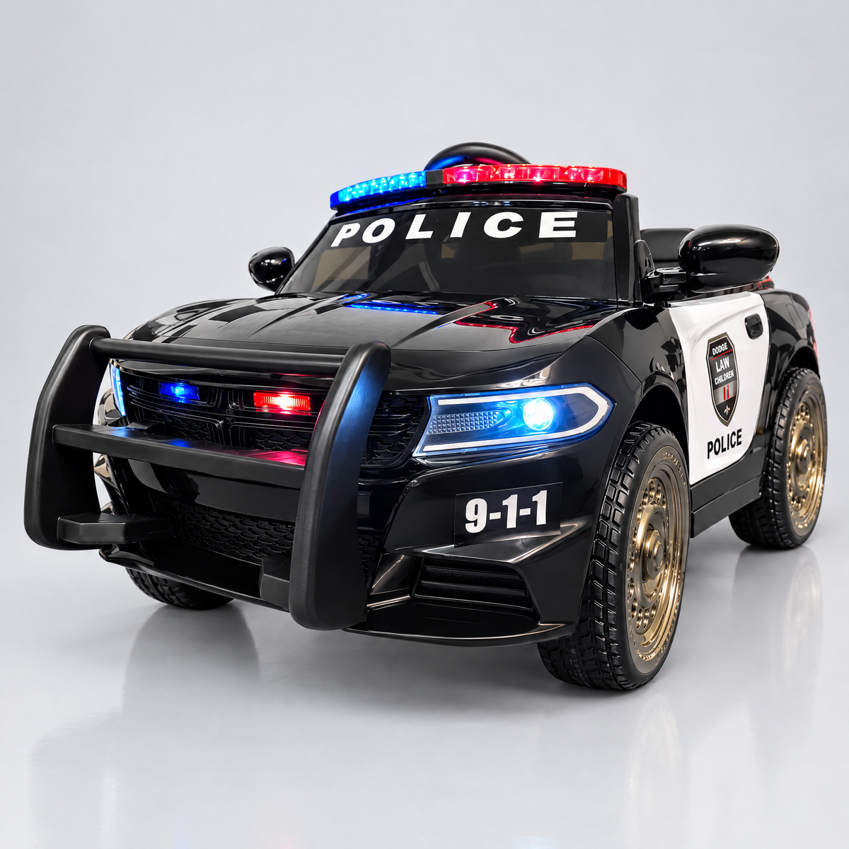 Voiture de police électrique enfant 12V – arrière