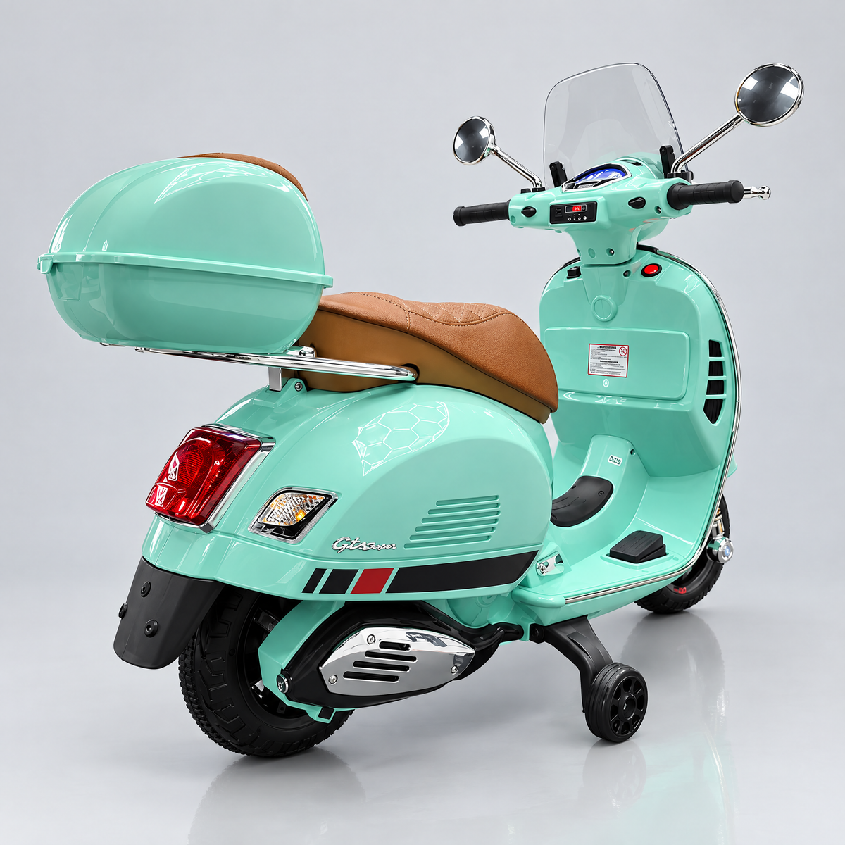 Vespa vert clair – arrière
