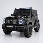 Mercedes G63 AMG 24V 2 places noir pour enfant, vue avant 3/4