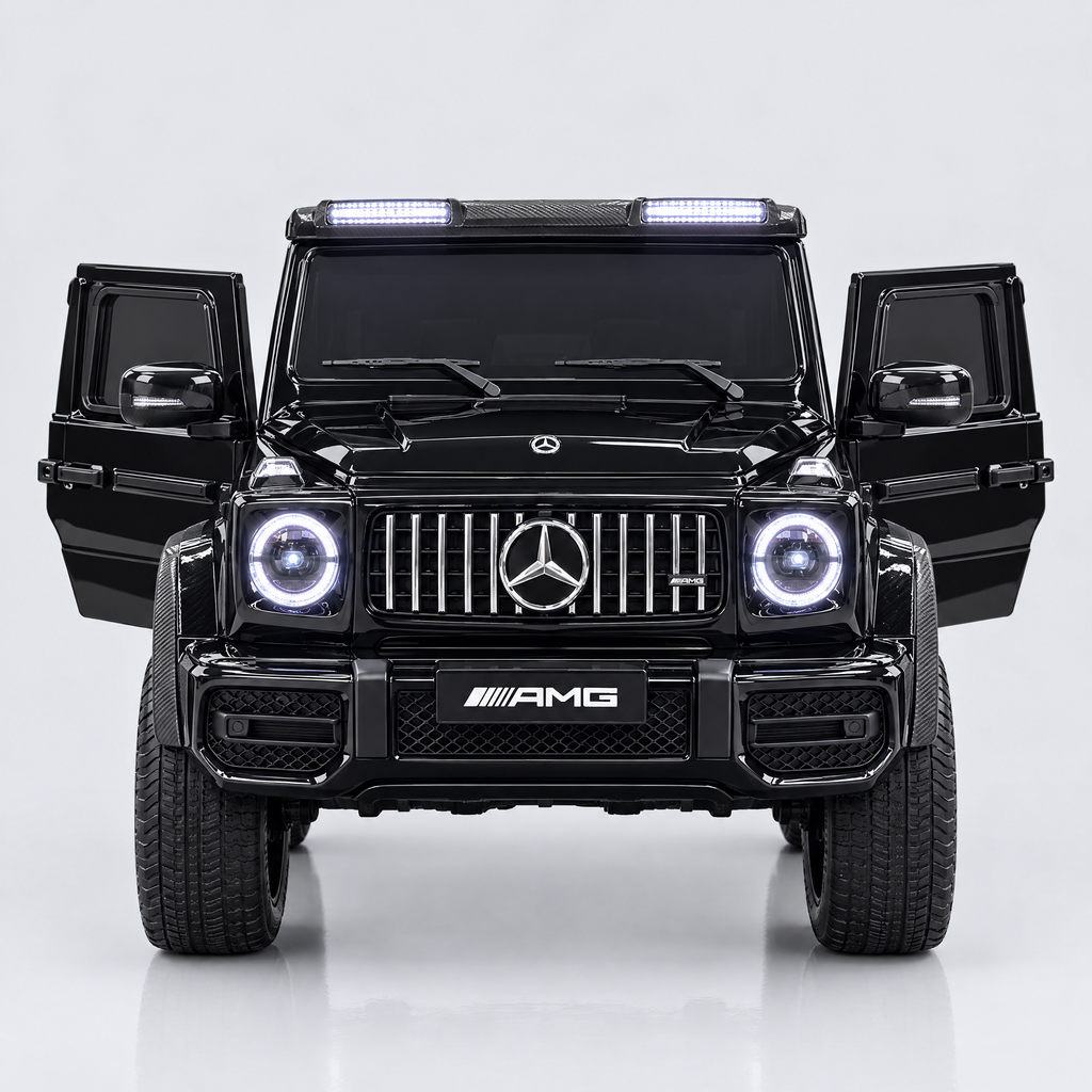 Mercedes G63 AMG enfant, vue de face portes ouvertes