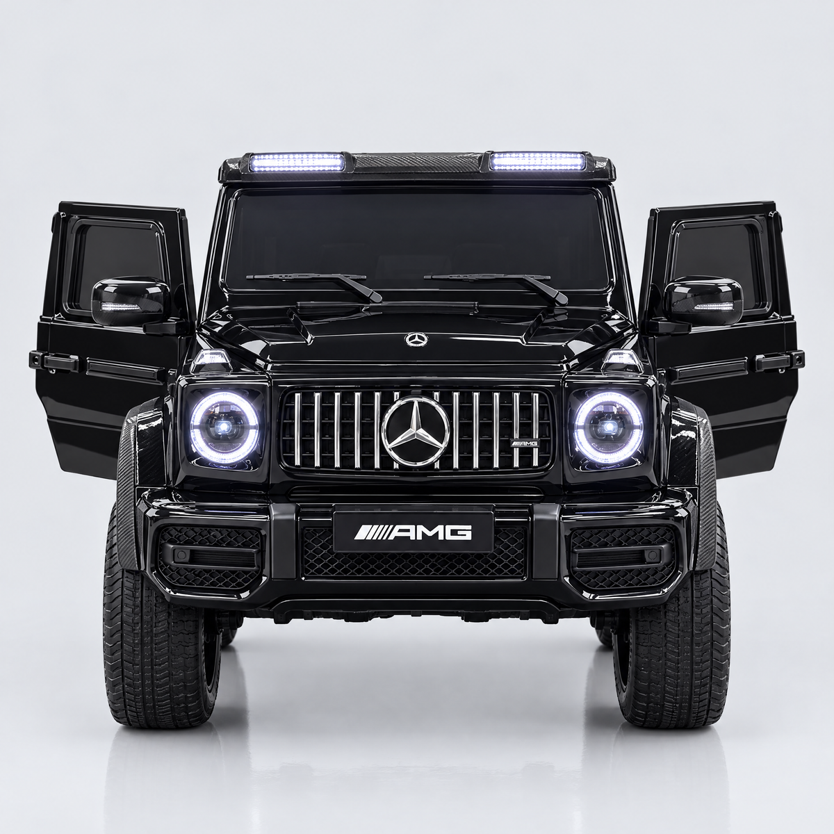 Mercedes G63 AMG enfant, vue de face portes ouvertes