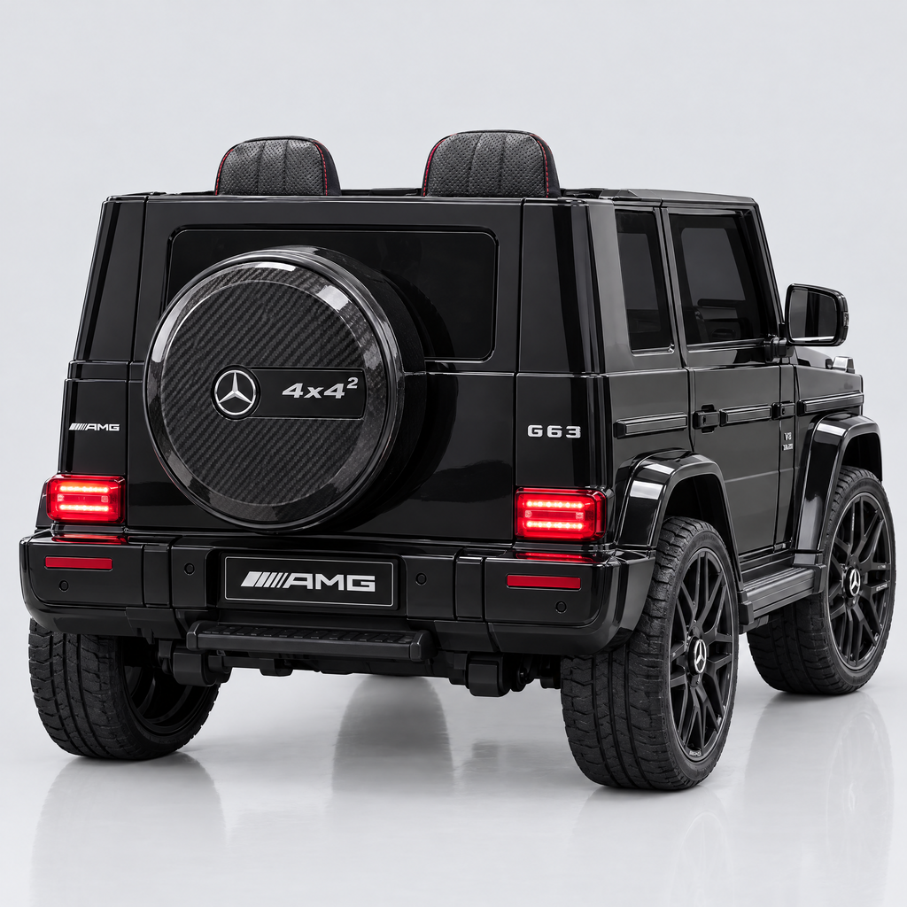 Mercedes G63 AMG enfant, vue arrière avec roue de secours 4x4²