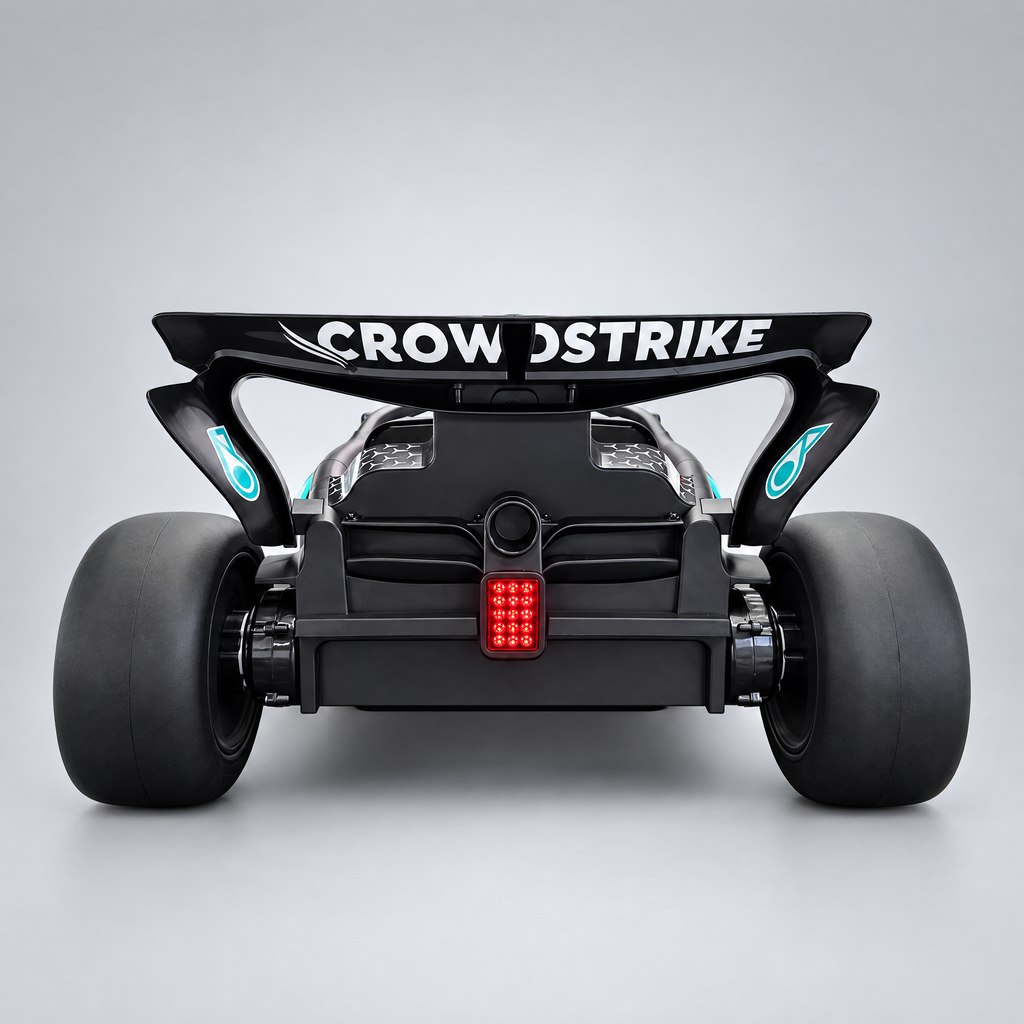 F1 Mercedes-AMG enfant – vue arrière